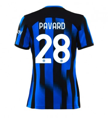 Inter Milan Benjamin Pavard #28 Hemmatröja Kvinnor 2023-24 Kortärmad